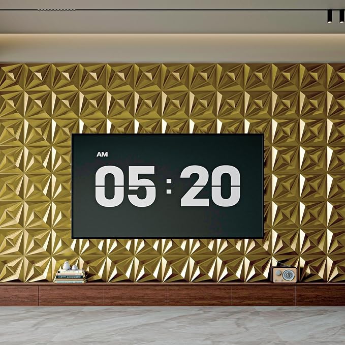 AMZDEPOT 3D Wall Panels for Interior Wall Decor, 3 Layout Options PVC Textured - Image 9