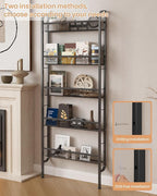 UMDONX Behind The Door Bathroom Shelf Narrow 5-Tier, Space-Saving Slim Storage - Image 4