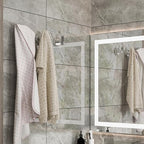 Towel Hooks for Bathroom 2 Packs Screw- in Chrome Finish Wall Mount Towel - Image 5