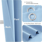 MIULEE Blackout Curtains for Bedroom Living Room 2 Panels, Thermal Insulated - Image 4