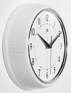 Infinity Instruments LTD. Retro 9 inch Silent Sweep Non-Ticking Mid Century - Image 2