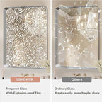 USHOWER Brushed Nickel Bathroom Mirrors 22"x30" 2 Pack, Rounded Corner - Image 3