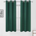LEMOMO Dark Green Blackout Curtains/42 x 63 Inch/Set of Two Panels Grommet by Lemomo
