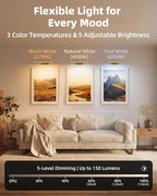 EZVALO Picture Light for Wall, 4800mAh Rechargeable Wireless Remote, Dimmable - Image 7