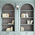 CRE8TIVE Dark Grey Grasscloth Wallpaper Removable Textured Wallpaper Stick and - Image 6