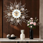 SIN&MI Large Wall Clocks, Silent Sunflower Shape Chic Decorative Wall Clock - Image 6