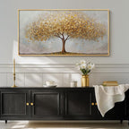 Large Framed Tree of Life Gold Wall Art - Image 4