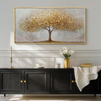 Gold Framed Tree of Life Wall Art, Large Modern Canvas Prints Paintings Artwork - Image 5