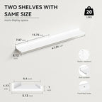 Boswillon 47.2 Inches Long Floating Shelves, 2 Set Modern Wall Shelf - Image 3