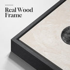 Large Framed Black and White Abstract Wall Art - Image 5