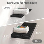 QEEIG 12" Deep Floating Shelves - Image 3
