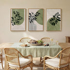 Framed Boho Botanical Wall Art for Living Room, 3 Piece Modern Green Bohemian - Image 6