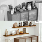 Vivelove 12 Inch Deep Floating Shelves 72 inch Long, 72 x 12 Wide Wall Shelves - Image 9