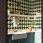 Simon&Siff Retro Peel and Stick Wallpaper Black and Green Wallpaper Vintage - Image 5