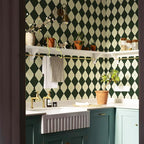 Simon&Siff Retro Peel and Stick Wallpaper Black and Green Wallpaper Vintage - Image 4
