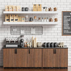 Heimlove Floating Shelves for Wall 48 Inches Long, 9.3" Deep White Floating - Image 6