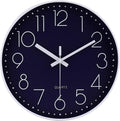 jomparis 12 Inch Silent Non-Ticking Battery Operated Quality Quartz Round Wall by JOMPARIS