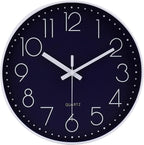 jomparis 12 Inch Silent Non-Ticking Battery Operated Quality Quartz Round Wall by JOMPARIS