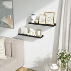 Love-KANKEI Floating Shelves Wall Mounted Set of 2, 24 Inch Wood Storage Wall - Image 7
