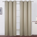 LEMOMO Beige Blackout Curtains 34 x 84 Inch Length/Set of 2 Curtain by Lemomo