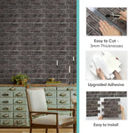 Commomy 3D Faux Brick Wallpaper Wall Tiles - Image 5