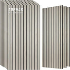 TO-TH Wood-Look Acoustic Wall Panels, 10 Pack 47.2” x 23.6” Acoustic Panels by TO-TH