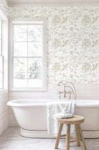 Yasinet Peel and Stick Wallpaper Boho Floral Wallpaper Vintage Floral Contact - Image 6
