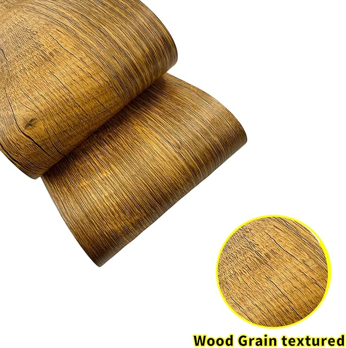 Teemall 10M Black Wood Grain Removable PVC Waterproof Border Wall Decor - Image 4