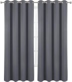 LEMOMO Grey Thermal Blackout Curtains/52 x 95 Inch/Set of 2 Panels Room - Image 2