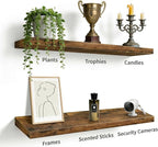Vervida® Floating Shelves, 47.2 inch Wall Mounted Rustic Wood Shelves - Image 5