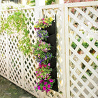 LITLANDSTAR Hanging Planter Bags, 2 Pack 7 Pocket Hanging Vertical Wall Planter - Image 9