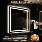 Delma LED Bathroom Mirror with Lights, 30x30 Vanity Mirror - Image 8