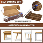 Kochorie 100 Ft x 54 Inch Wood Grain Tablecloth Roll in Slide Cutter Box - Image 2