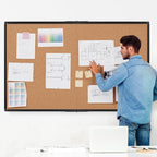 Extra Large Cork Bulletin Board 72" X 48", Foldable Notice Pin Board - Image 2