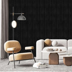 Black Grasscloth Peel and Stick Wallpaper Texture Contact Paper A Set of 15.7" - Image 7