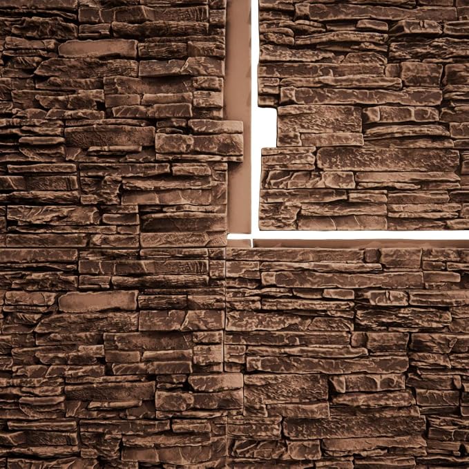 EverStone Canyon Ridge Faux Stone Panel, 45 3/4"W x 24 1/2"H x 1 1/4"D - Image 9
