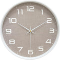 Modern Wall Clocks Battery Operated, 12 inch Silent Non Ticking Analog Clock by MABPEDO