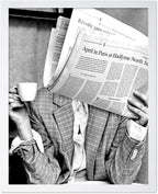 Poster Master Woman Reading Newspaper by PosterMaster