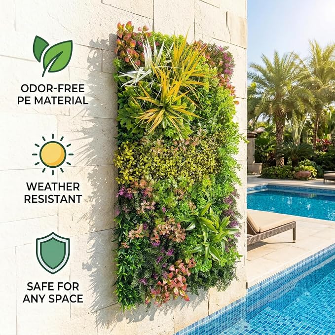 40" x 20" Artificial Grass Wall Panels - Image 3