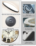 Decorative Wall Clocks Batterys Operated, Retro Wall Clock - Image 3