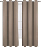 LEMOMO Cappuccino Thermal Blackout Curtains/38 x 84 Inch/Set of 2 Panels Room - Image 2