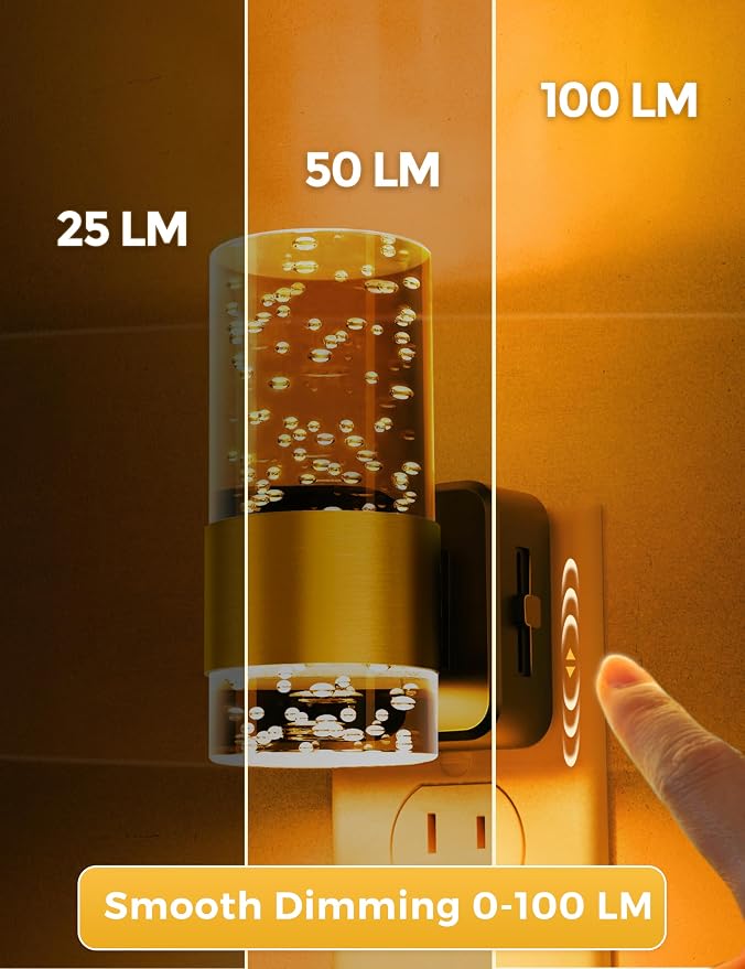 L LOHAS LED Night Lights Plug into wall, Amber Night Light - Image 3