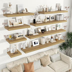Vivelove 12 Inch Deep Floating Shelves 24 inch Long, 24 x 12 Wide Display - Image 2