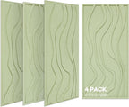 BUBOS 4 Pack Large Acoustic Panels, Total-Size 47.2 x 23.6 Inches Soundproof by BUBOS
