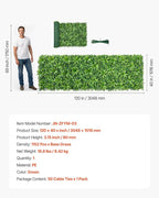 VEVOR Artificial Plant Wall, 40 x 120 in Artificial Boxwood Panels, Sun - Image 7