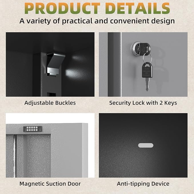 Metal Garage Storage Cabinet - Image 6