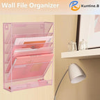 Kuntine.B 6-Tier Wall File Organizer Hanging File Organizer Cubicle Organizer - Image 6