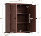 ChooChoo Bathroom Wall Cabinet, Over The Toilet Space Saver Storage Cabinet - Image 3