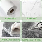 Marble Peel and Stick Waterproof Wall Paneling, Covers 38.75 Sq. Ft. - Image 4