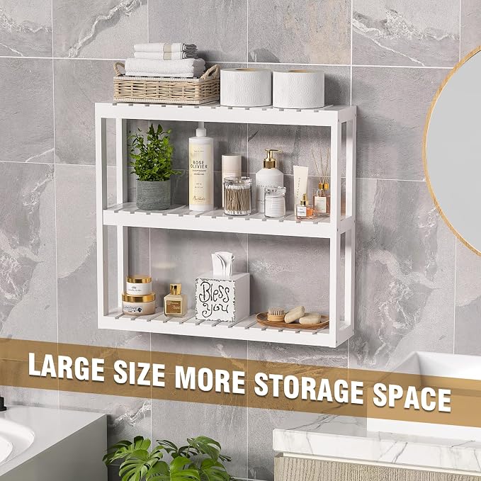 Domax Bathroom Shelves Over Toilet Storage - Image 7